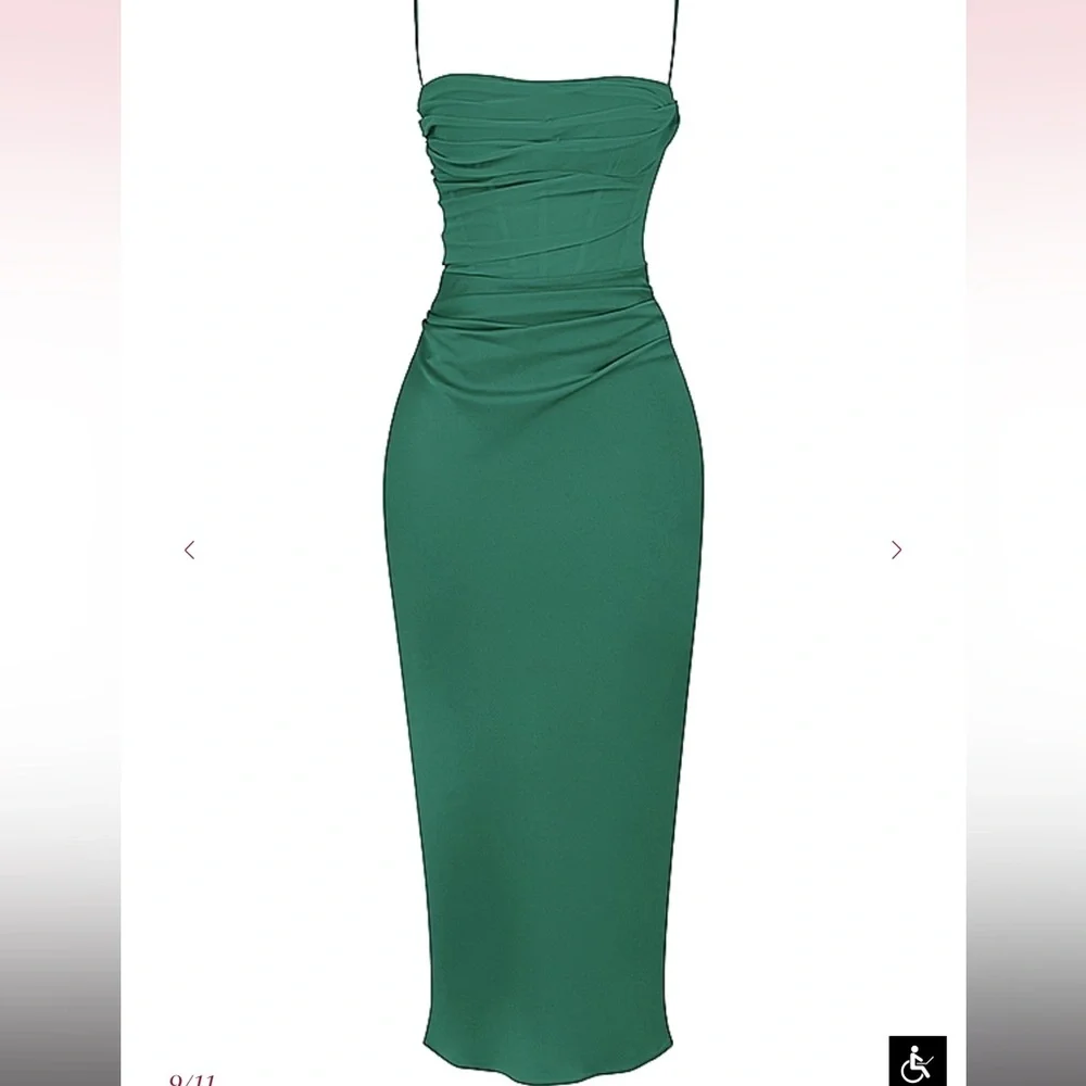 House of CB Teia forest dress - Picture 2 of 4